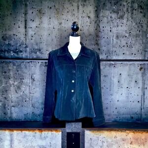 Monterey Bay Jacket Women’s Black Suede Shacket Western Southwestern Size L